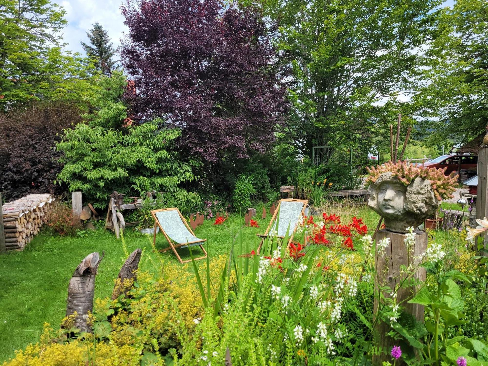 Blick In Den Garten Holzschlag Exteriér fotografie