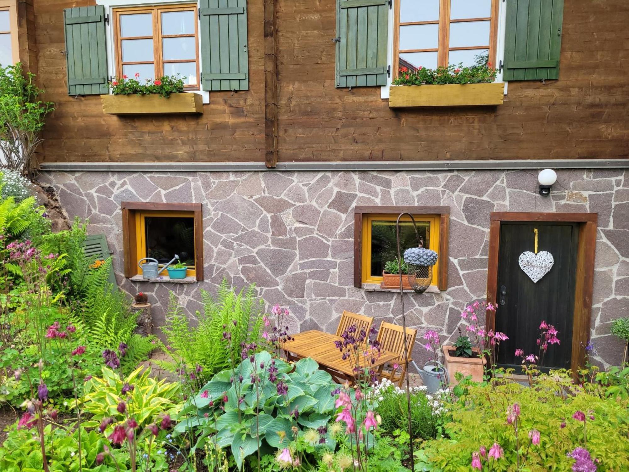Blick In Den Garten Holzschlag Exteriér fotografie